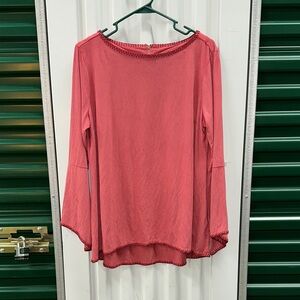 Soft Surroundings Rose Tunic Top